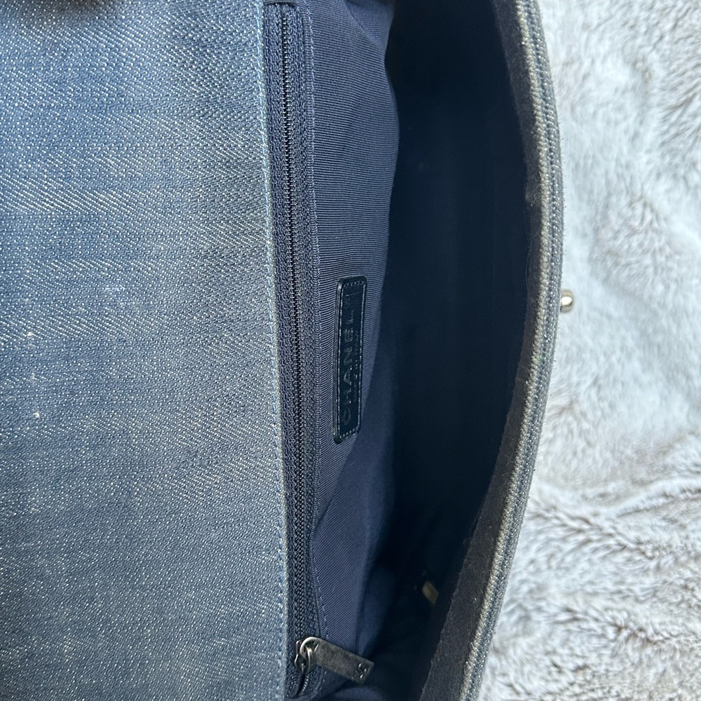Sold on fb. Medium Denim Chevron Boy Bag crossbody - Picture 17 of 17